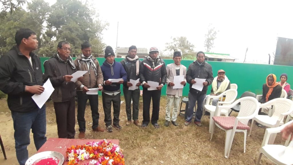 धनगढी –१५ मे भल्मन्सनके वडा अध्यक्ष द्वारा सफथग्रहण