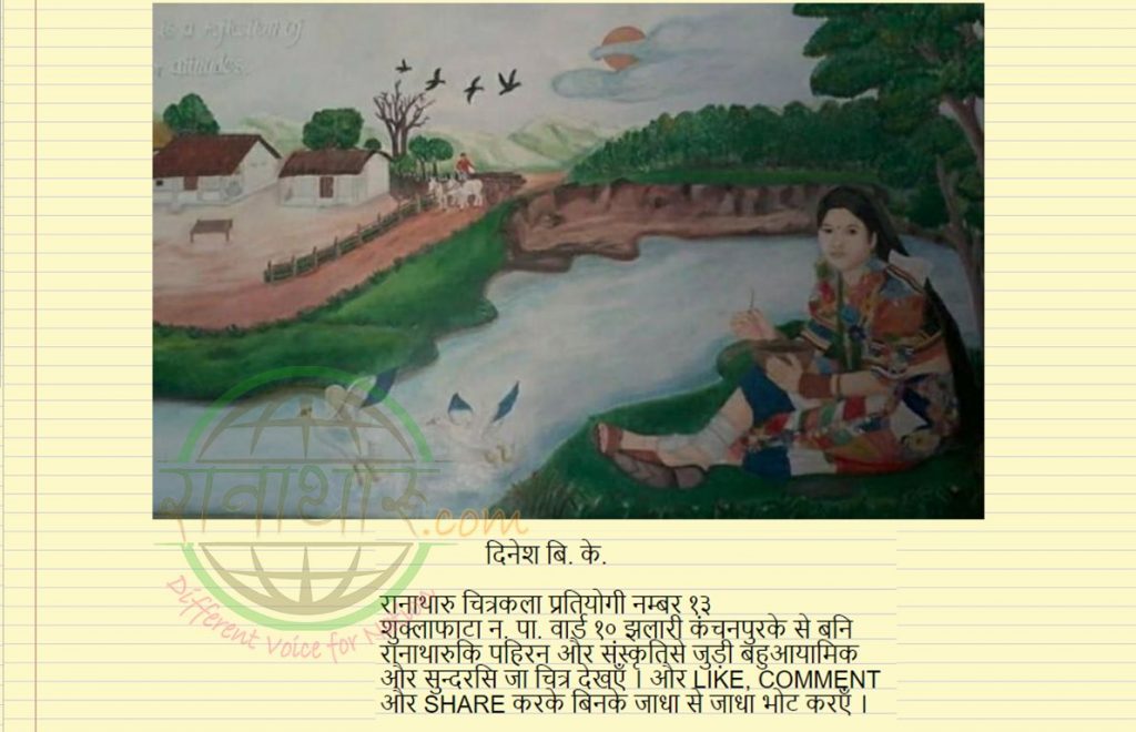 दिनेश  बि.के. क कला देखाै
