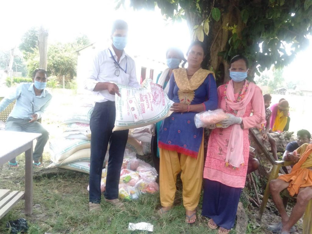 नेपाल अपाङ्ग महिला संघ द्वारा राहत बितरण