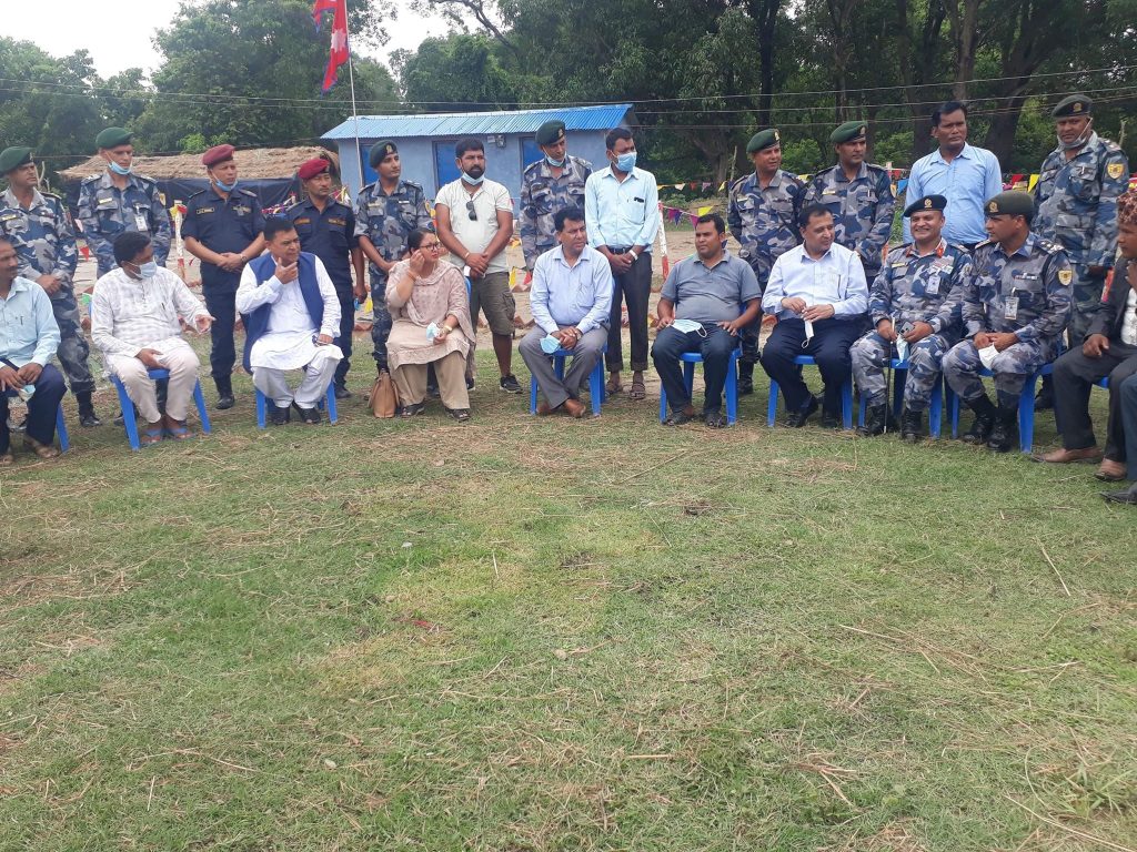 कैलालीको लालबोझीमा सशस्त्र प्रहरी बलको (बीओपी) सीमामा स्थानान्तरण