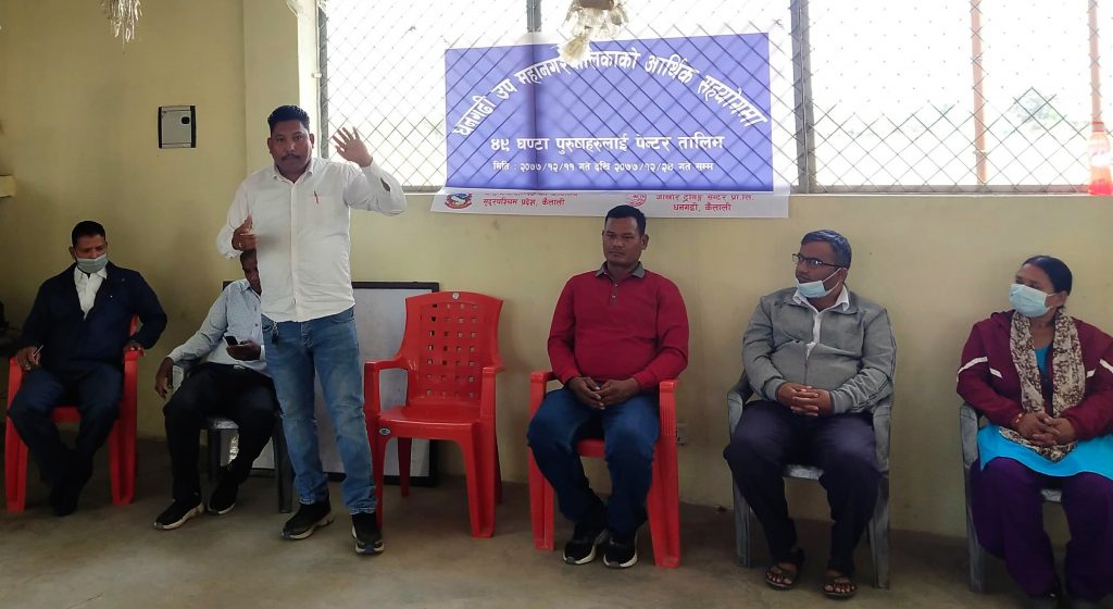 धनगडी १० मा ४९ घण्टे पेन्टर तालिमको उदघाटन