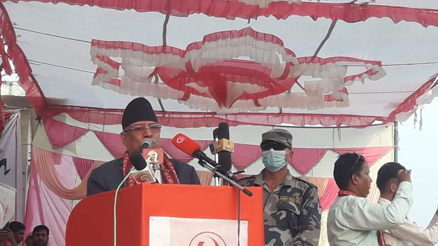 दुर्घटनाबाट जोगाउनका लागि बाम लोकतान्त्रिक गठबन्धन ः प्रचण्ड