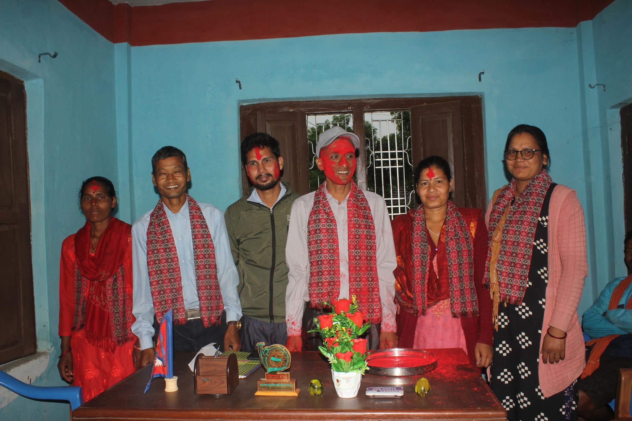 लालझाडी गाउँपलिका वडा नं. ६मा पद स्थापना