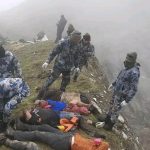 साेमबार सुबेरे मास्ताङकी थासाङ गाउँपलिका -२ मे विमान दुर्घटनाग्रस्त अवस्थामे पाँई