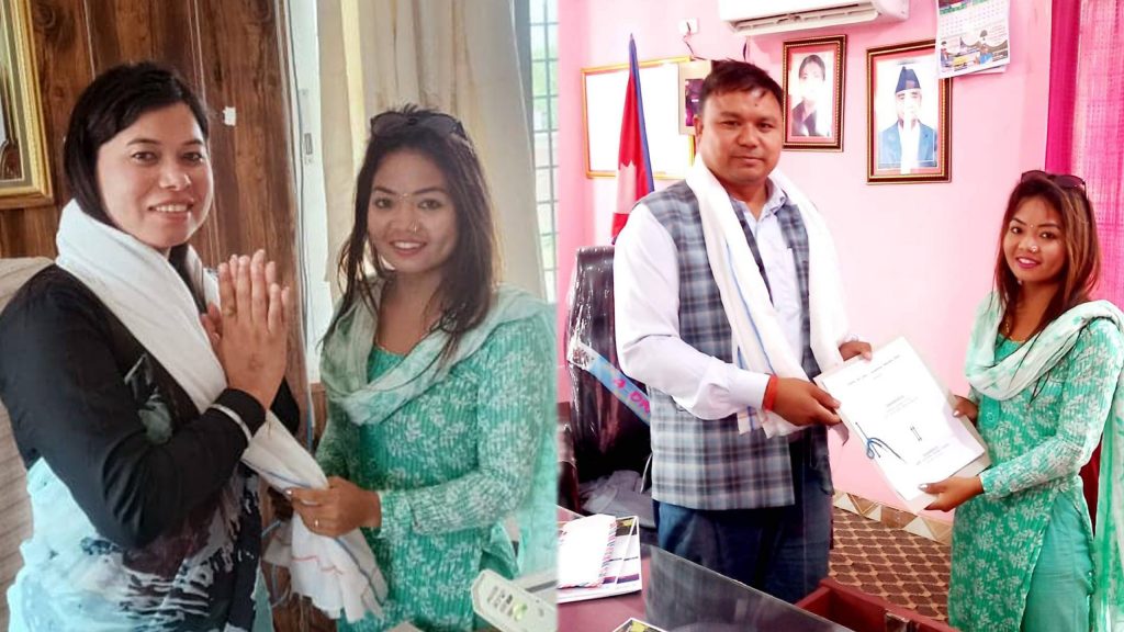 राना थारू कलाकार द्वारा आज २ नगरपालिका मा माग पत्र बुझाइयो