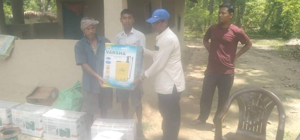 प्रधानमंत्री आधुनिकीकरण धान पाकेट लालझाडी मा समपन्न