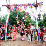 रिछहा गावँमे सामनकाे डाेला उदघाटन