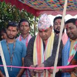 कृष्णपुर नगरपलिका वडा नं.९ पंचढकी गाँवमे हर्सउलासके साथ सामनकाे डाेलक उद्घाटन