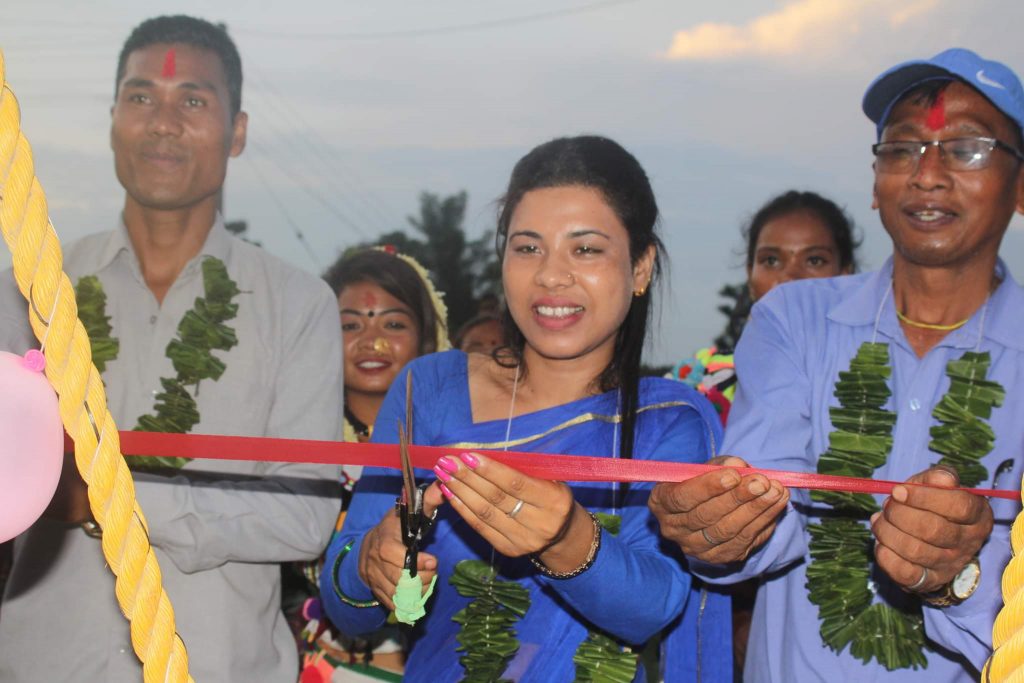 लालझाडी गाउपालिका वडा न.३ स्थित डुङ्गा गाँवमे सावनको डोला उद्घाटन