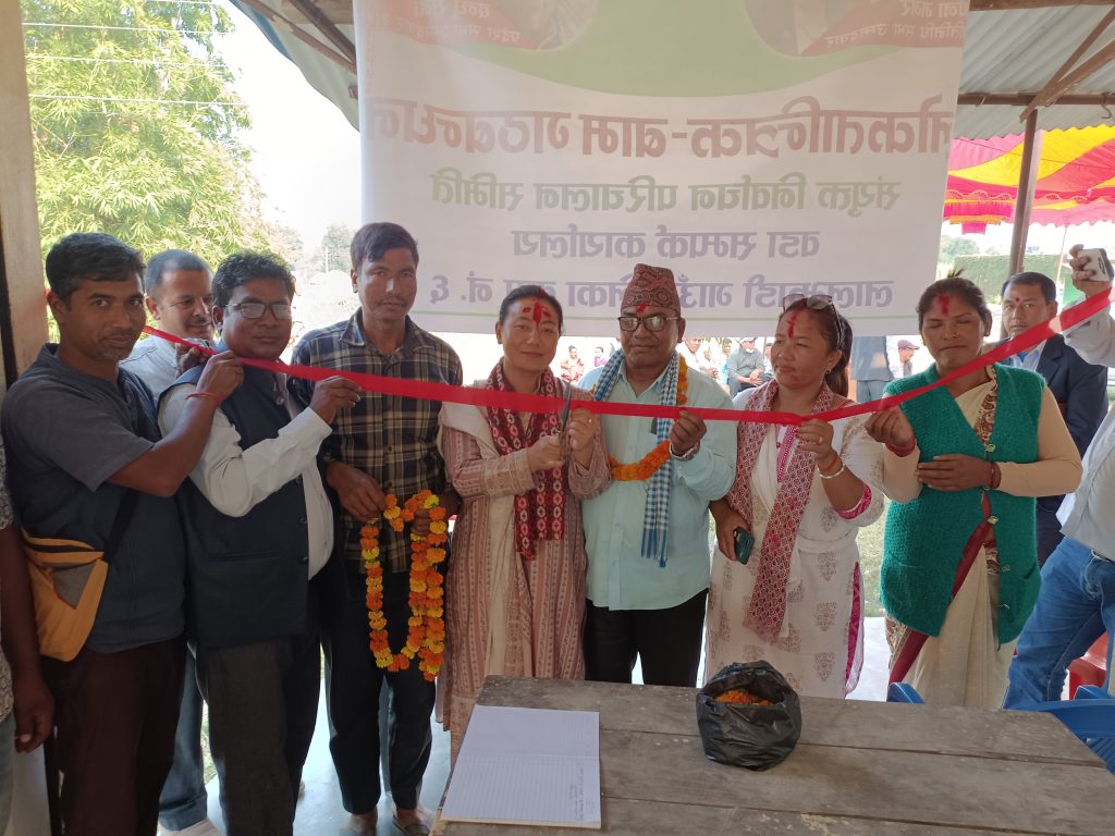 लालझाडी ६ चाँन्देवमा बाम लोकतान्त्रिक गठबन्धन सम्पर्क कार्यालय उद्घाटन