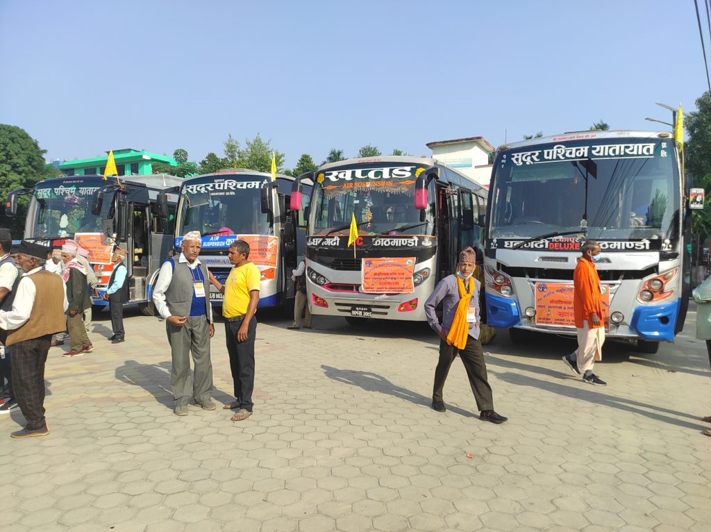 ६८ वर्षमाथिका नागरिकलाई मुक्तिनाथ दर्शनको लागि पठायो धनगढी उपमहानगरपालिकाले