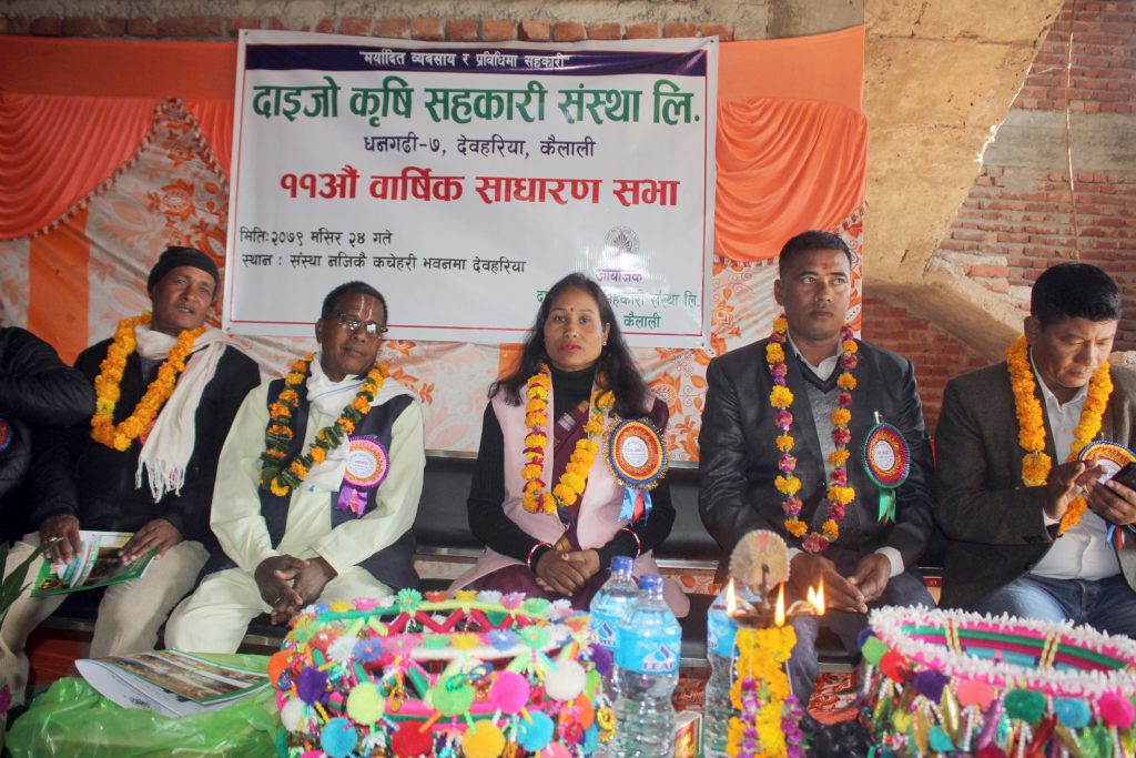 दाइजाे कृषि सहकारी संस्थाकाे ११औँ बार्षिक सधारण सभा निभटाे