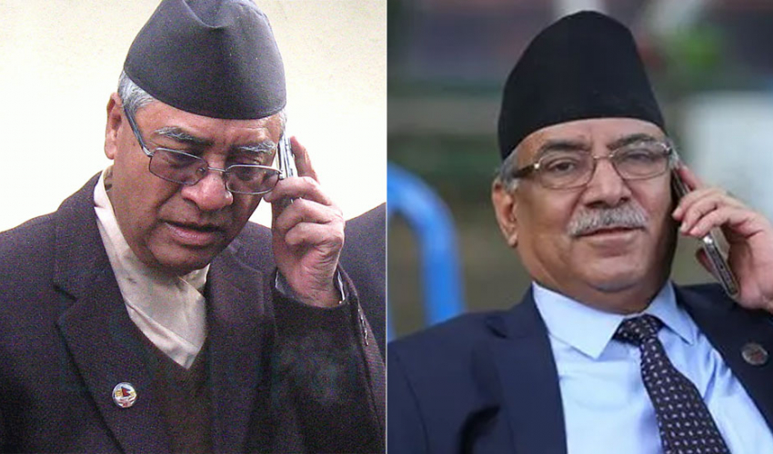 प्रधानमन्त्री देउवाको आउटगोइङ फोन प्रचण्डलाई शपथग्रहणमा नआउने