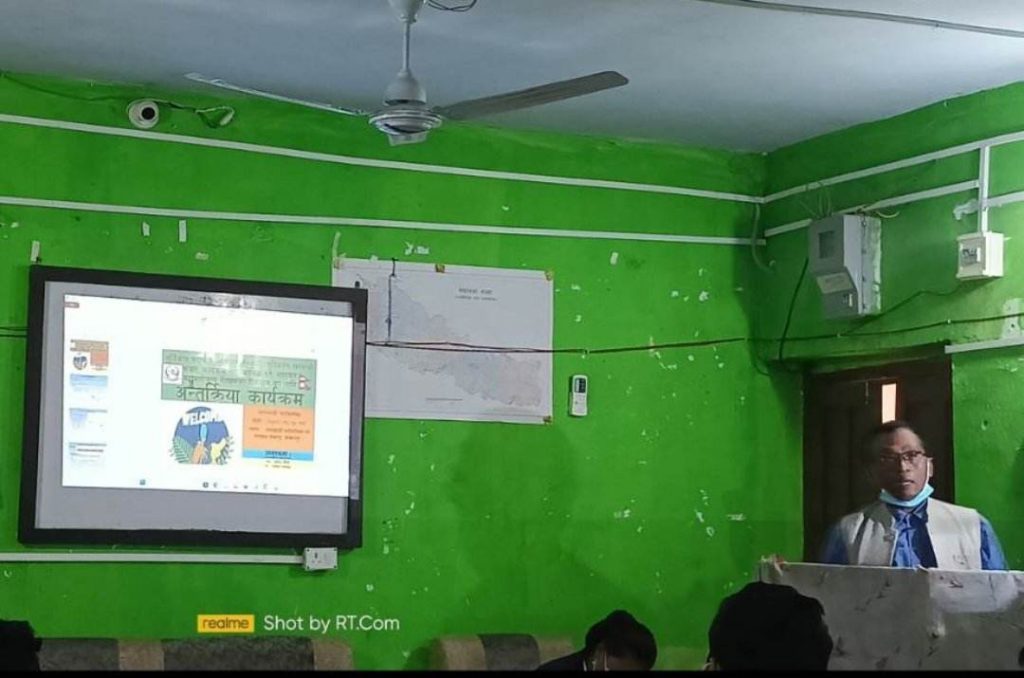 सुर्तीजन्य पदार्थ र मद्यपान सेवनको न्यूनीकरणका लागि एवम् कोभिड १९ लगायत महामारी जन्य रोगहरूको रोकथामको लागि अन्तर्क्रिया कार्यक्रम लालझाडीमा सम्पन्न