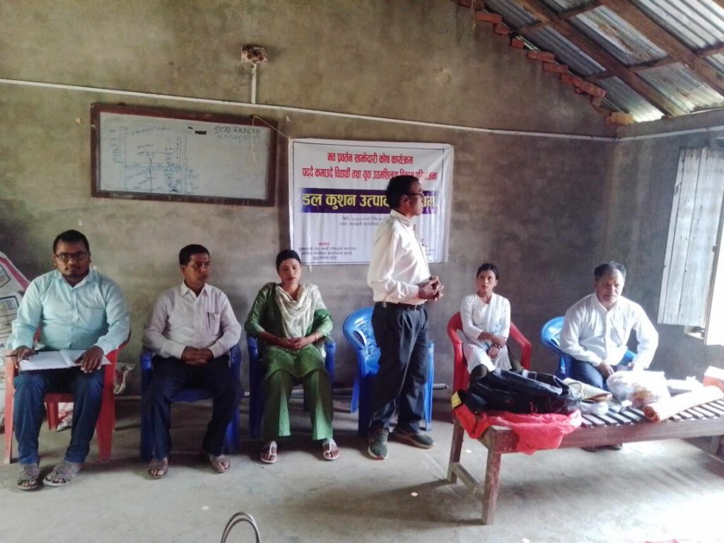 लालझाडी मा पढ्दै कमाउदै कार्यक्रम अन्तर्गत डल कुशल उत्पादन तालिम शुरू