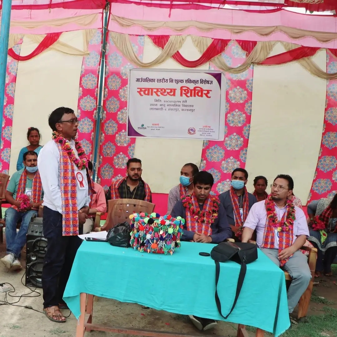 लालझाडी गाउँपालिकामा निशुल्क स्वास्थ्य चेकजाँच शिविर