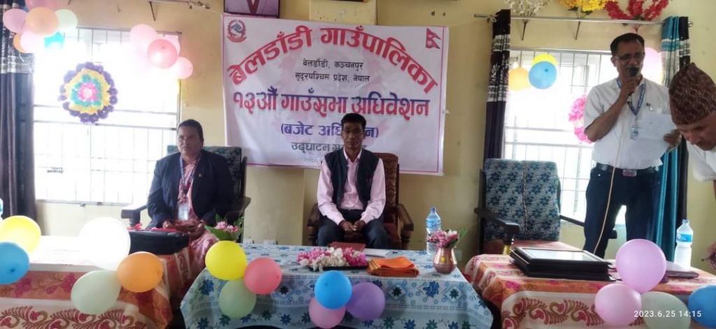 बेलडाँडी गाउँपालिकाकाे बजेट ४६ कराेड ९५ लाख, शिक्षा, स्वास्थ्य र कृषि उत्पादनमा जाेड