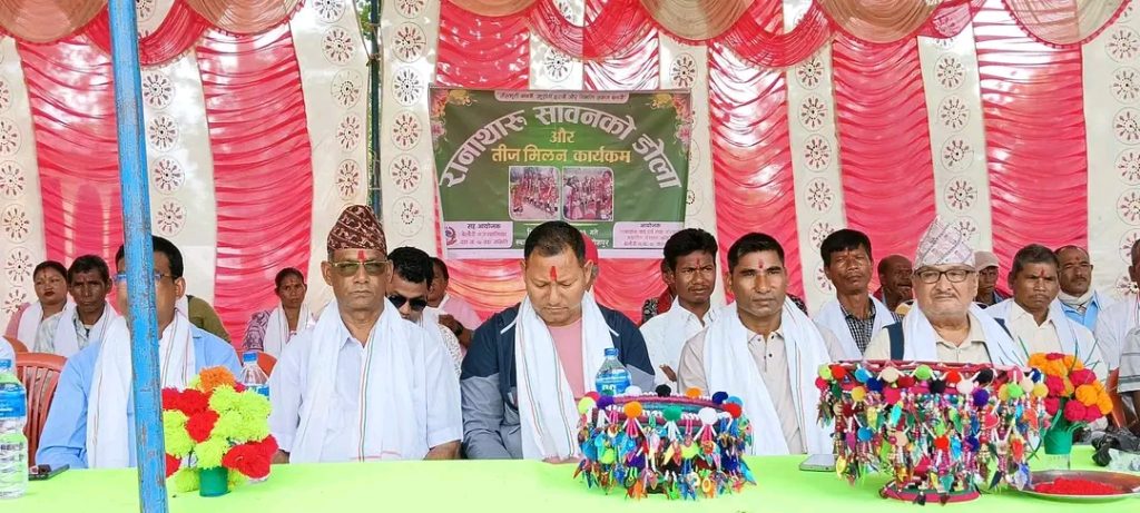 कञ्चनपुरको बरहुइयामा सामनको डोला उद्घाटन