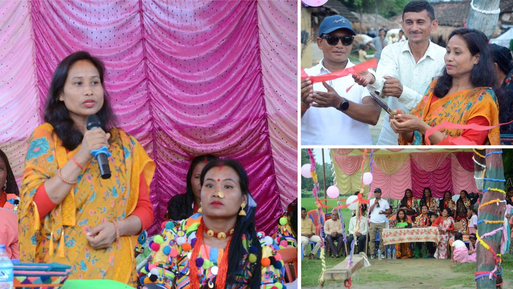 वेली गांवमे सामनको डोला उद्घाटनकरी -उपप्रमुख राना