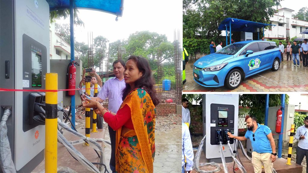 धनगढीमे विद्युतीय सवारी चार्जिङ स्टेशन सञ्चालन