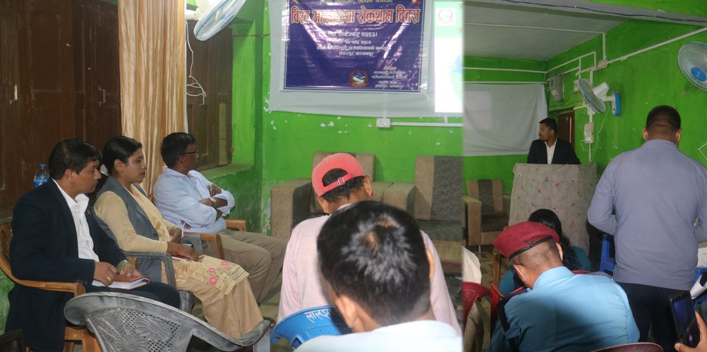 बिश्व आत्महत्या रोकथाम दिवस  लालझाडीमा सम्पन्न