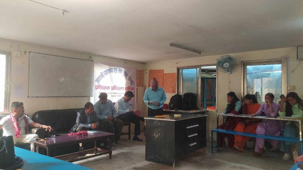 उद्यम विकास सहजकर्ताहरूलाई प्रशिक्षक प्रशिक्षण तालिम