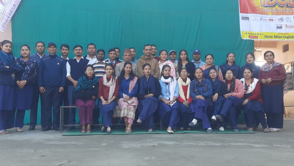 मिलन ई.बो.स्कुलमा एसईई आइडलको अडिसन सम्पन्न