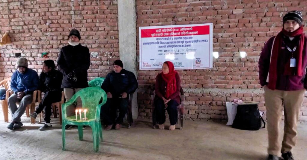 बिपद टास्कफोर्सलाई पूर्ब सूचना प्रणाली सम्बन्धि अभिमुखीकरण