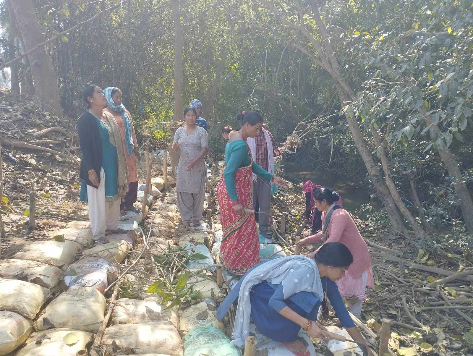 MPDS को सहयोगमा लालबोझीका स्थानीय द्वारा बृहत बृक्षारोपण