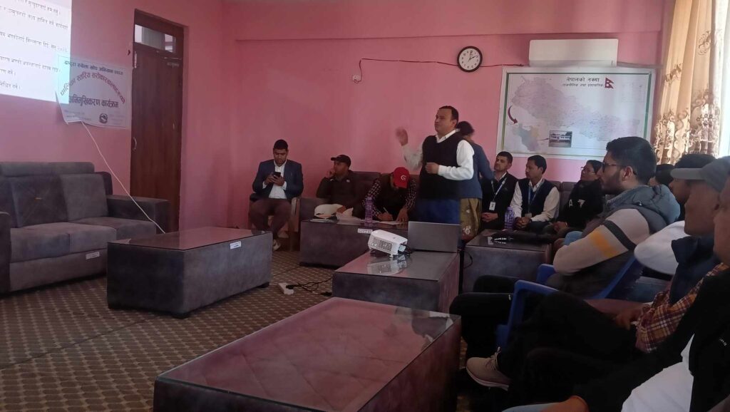 बेलौरीमा दादुरा रुबेला खोप सम्बन्धी अभिमुखिकरण कार्यक्रम