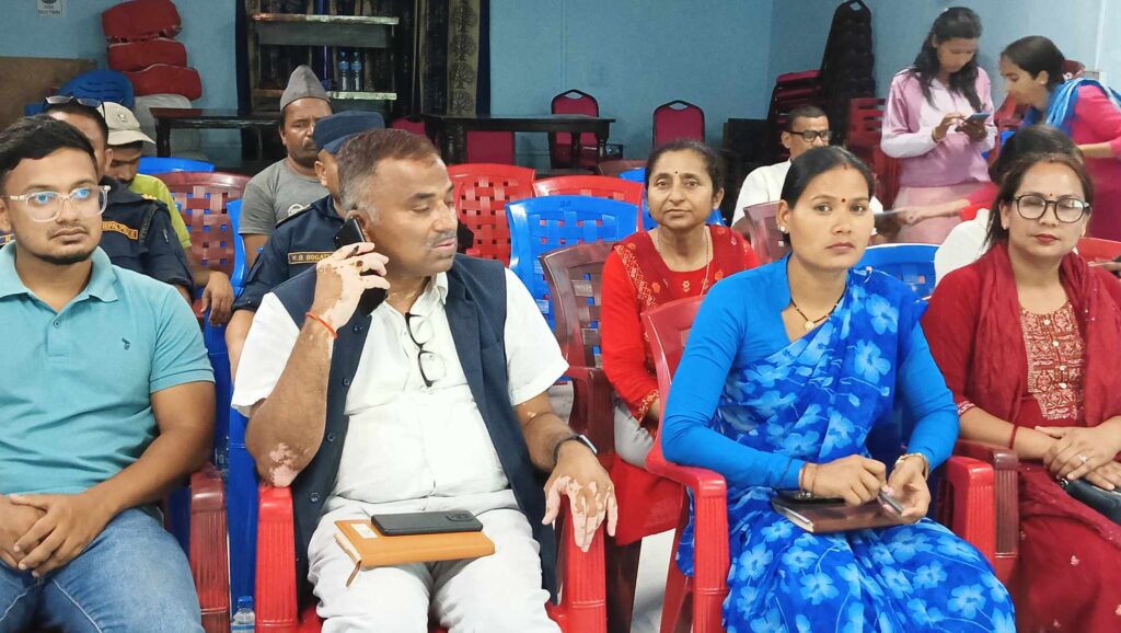 स्वस्थ सम्बन्धी पुनर्स्थापना सेवा का लागि जनप्रतिनिधि सरोकारवाला लाई अभिमुखिकारण कार्यक्रम