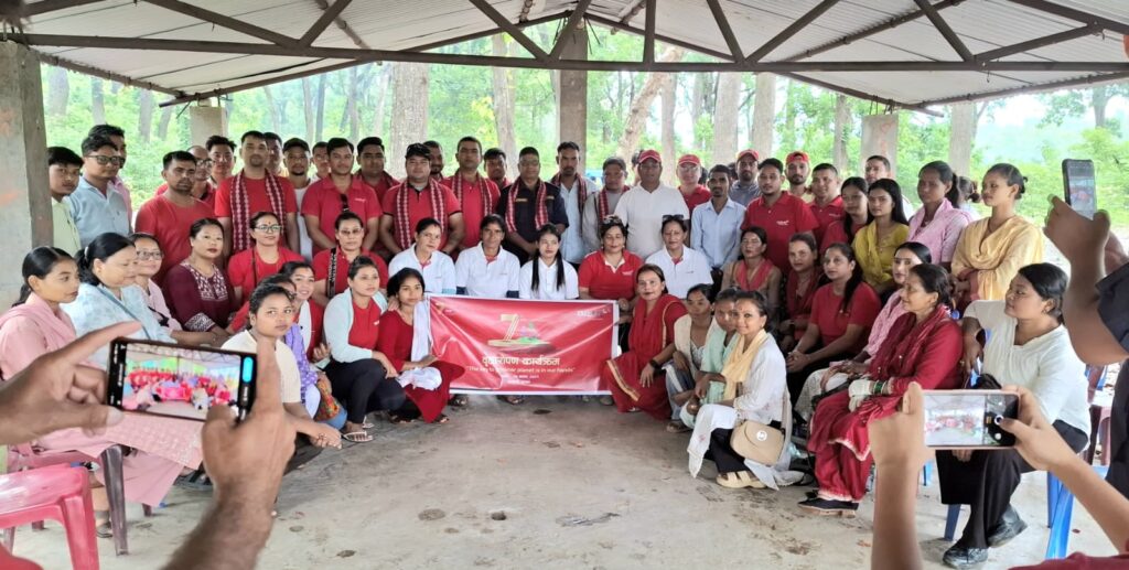 आई एम ई लाईफ इन्स्योरेन्स कम्पनिको ७औँ वार्षिक उत्सवकोको अवसरमा बृक्षरोपण