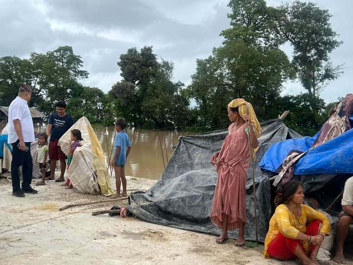 MPDS द्वारा बाढी प्रभावित बस्तीमा उद्धार,जोखिम न्यूनीकरणमा सहजीकरण