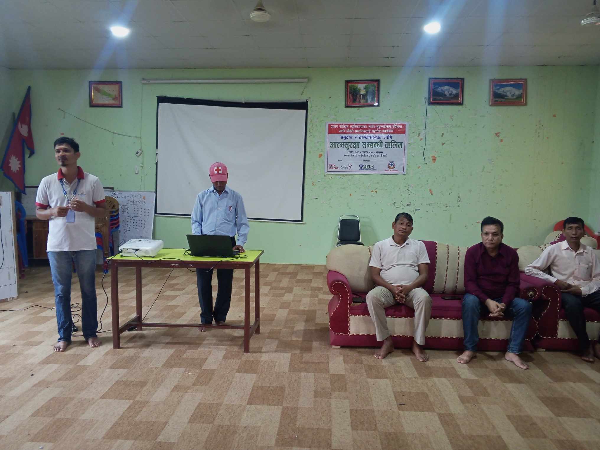 बिपद टास्कफोर्स र समुदायका अगुवालाई आत्मसुरक्षा तालिम