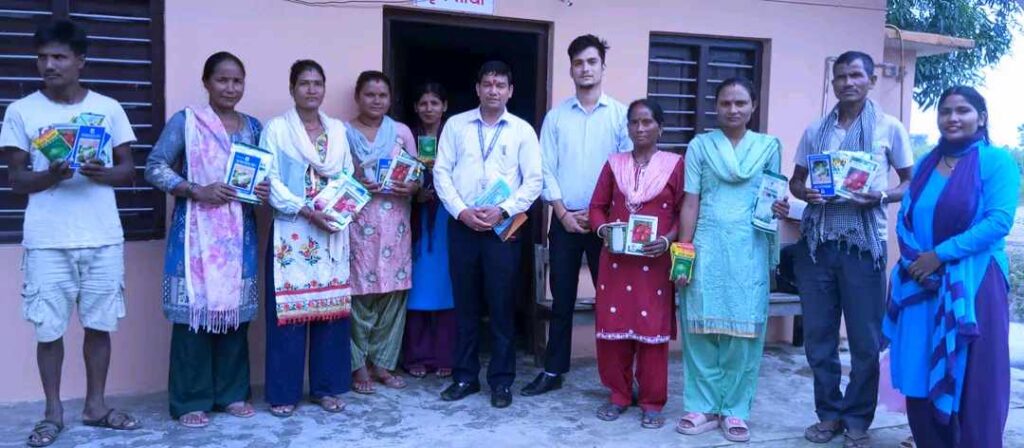 लालझाडीमा हिउदे तरकारीको बीउ ५०% अनुदानमा बितरण