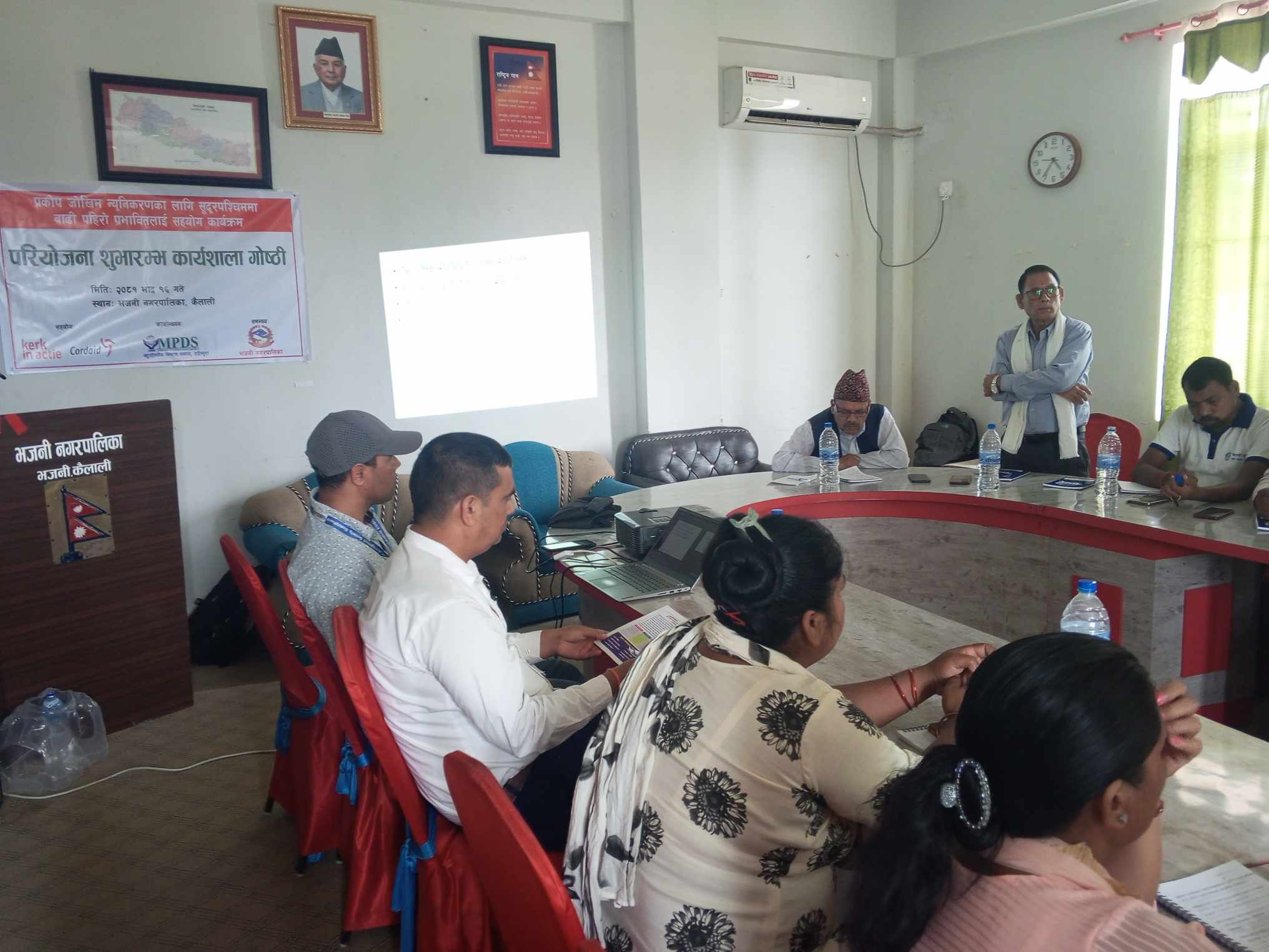 भजनी नगरपालिकामा MPDS द्घारा बाढी प्रकोप जोखिम न्यूनीकरण परियोजना संचालन