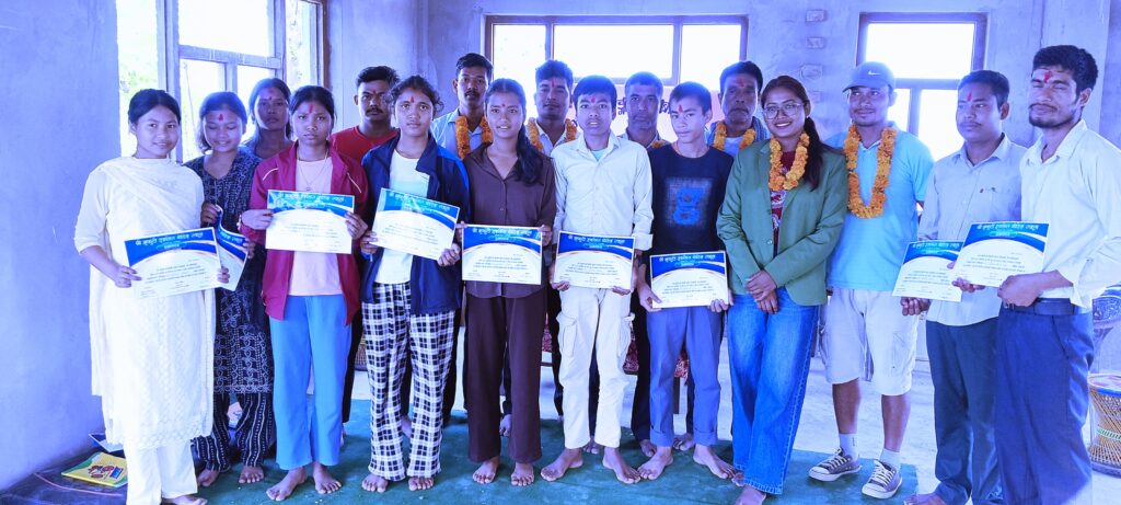 लालझाडीमा उद्घोषक तालिम सम्पन्न