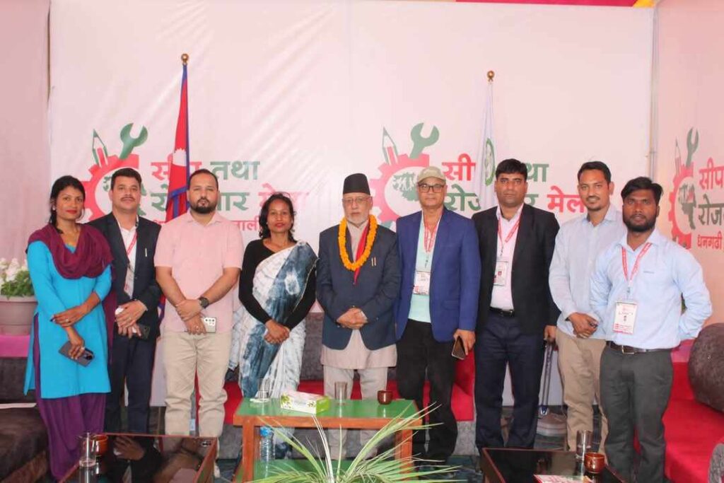 प्रदेश प्रमुख मियाँद्वारा स्वरोजगार मेलाको अवलोकन