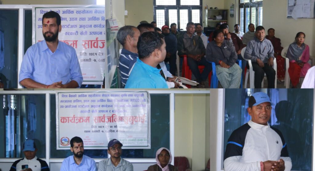 दाइजो कृषि सहकारी संस्थाद्वारा तरकारी खेती उत्पादन तथा बजारीकरण कार्यक्रमको सार्वजनिक सुनुवाई सम्पन्न