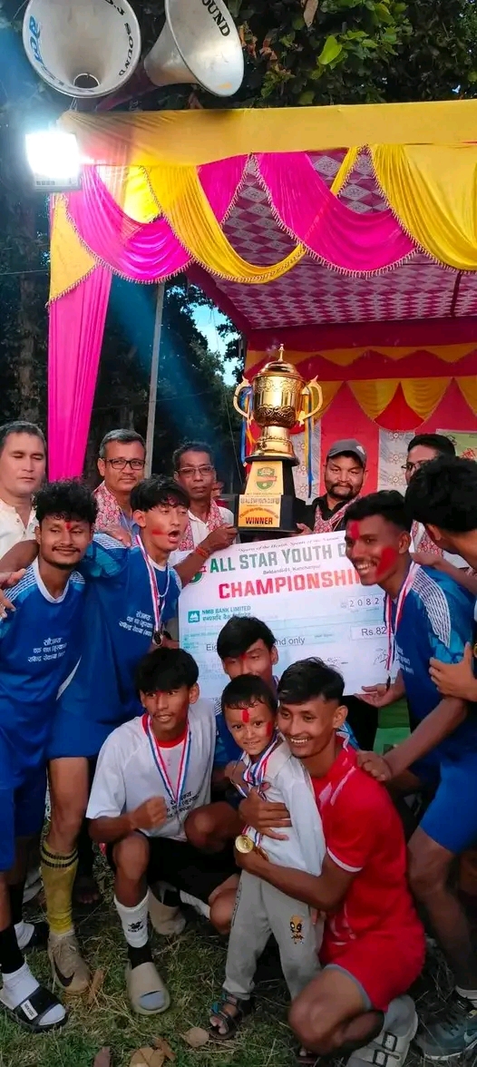 बेलडाँडी फुटबल प्रतियोगिताको उपाधी झिलमिला युवा समाज लाई 