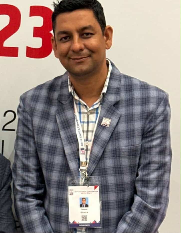 गोल्डमिडिलिष्ट युवा निर्माण व्यवसायी दिपक भट्ट कञ्चनपुर निर्माण व्यवसायी संघ उपाध्यक्षको दौडमा