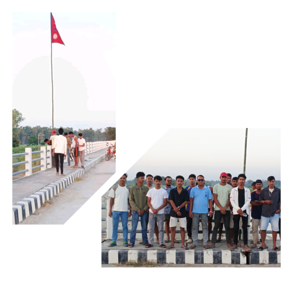 लालझाडीमा स्वतन्त्र युवा समूहद्वारा पक्की पुलमा नेपालको राष्ट्रिय झण्डा फहराइयो