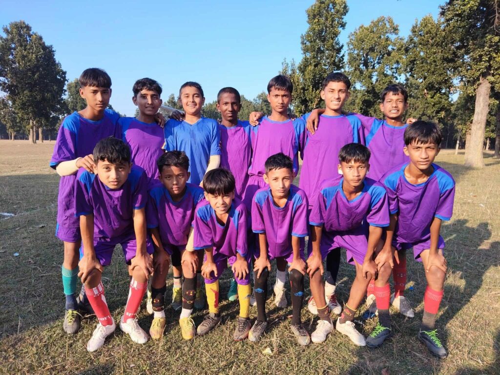 बेलडाँडीको सरस्वती मावि झर्नासागर यू १४ फुटबल प्रतियोगिता फाईनलमा प्रवेस 