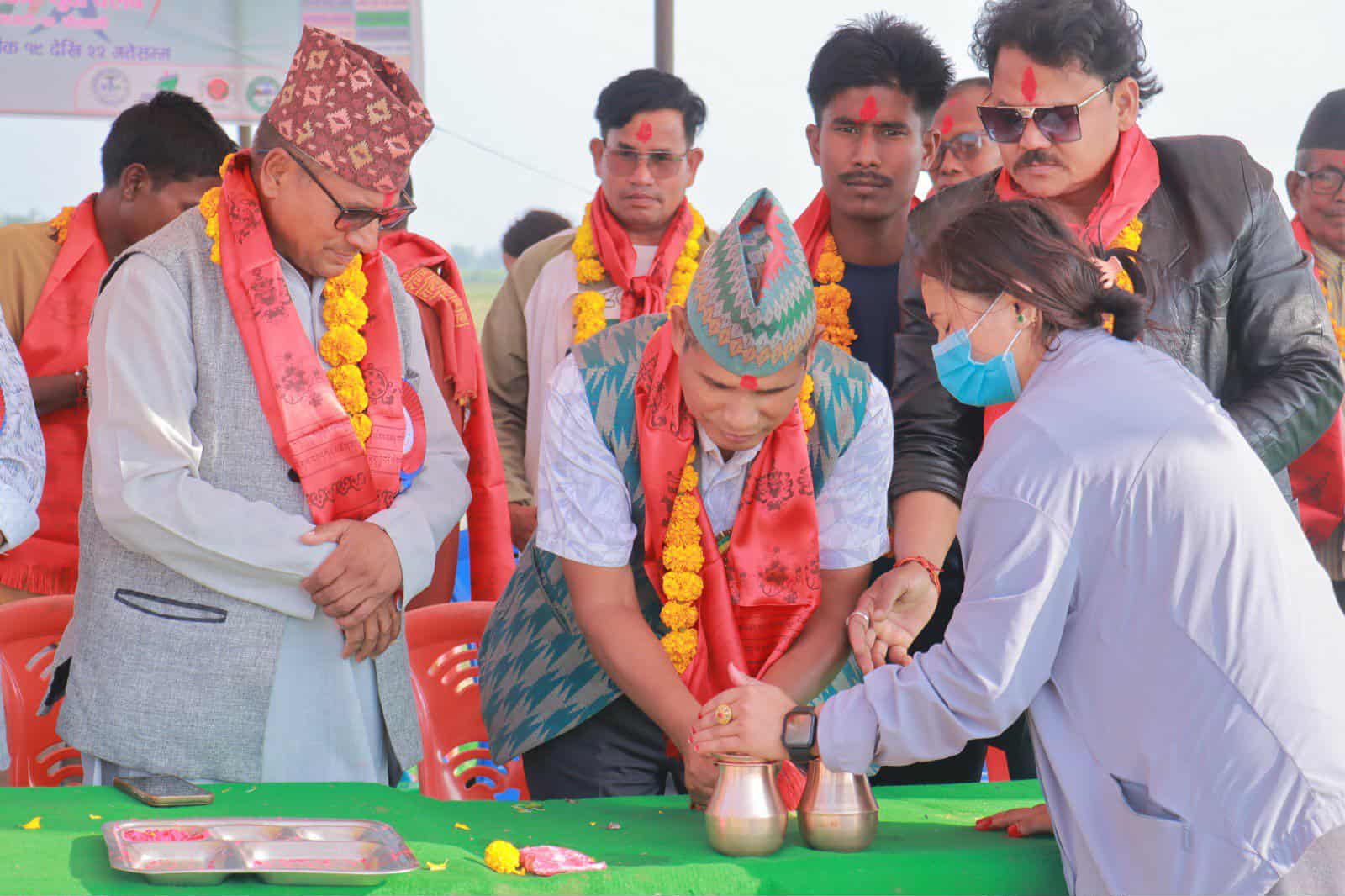 भुइयाँघाट भलिबल कप भव्य उद्घाटन — २१ टिमको सहभागिता, विजेतालाई ३१ हजार रुपैयाँ पुरस्कार