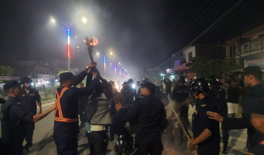 विप्लव नेतृत्वको नेपाल कम्युनिस्ट पार्टीले निकाल्यो धनगढीमा राँके जुलुस