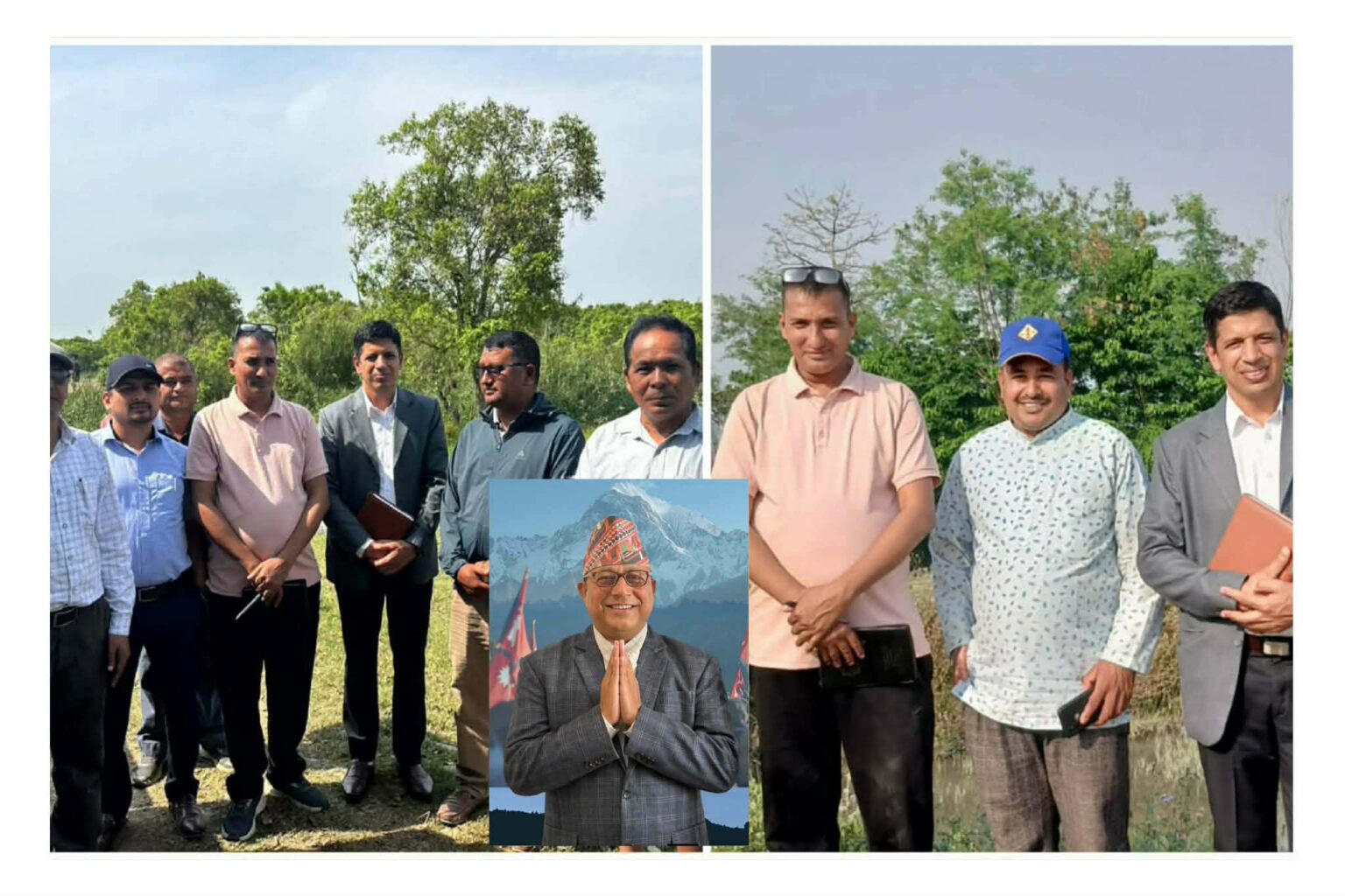 कञ्चनपुर-१ का सांसद धामीले पठाए चाैधर नदि नियन्त्रणका लागी अध्यन गर्न कर्मचारीकाे टाेली फिल्डमा