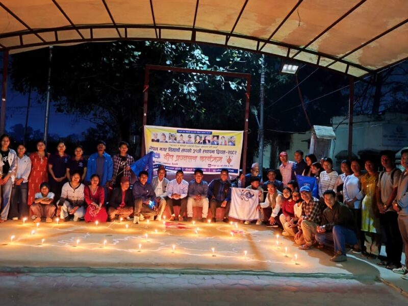 नेपाल मगर विद्यार्थी संघद्वारा दीप प्रज्वलन