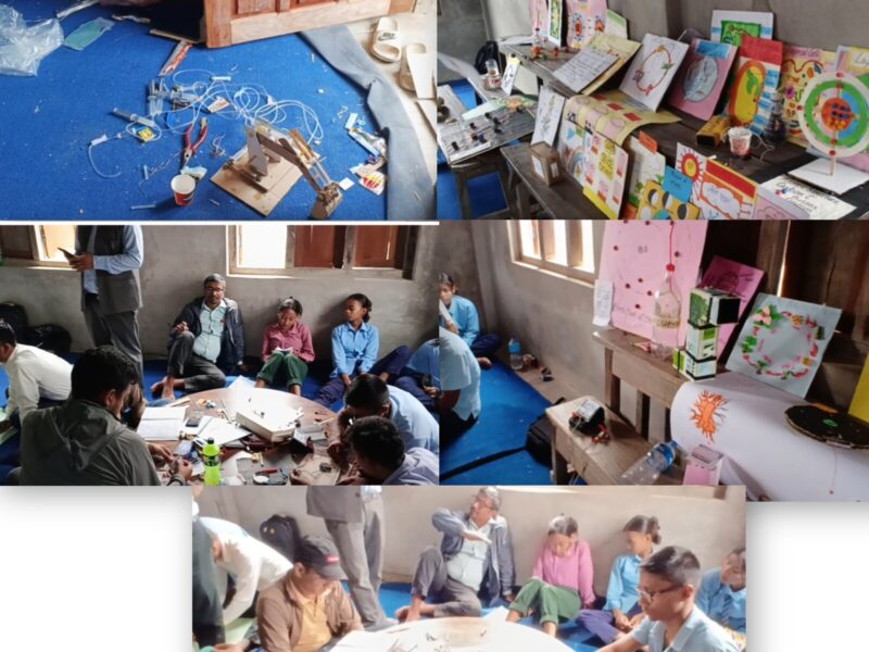 लालझाडी मा विज्ञान सामग्री निर्माण कार्यशैली तथा प्रदर्शनी कार्यक्रम सम्पन्न