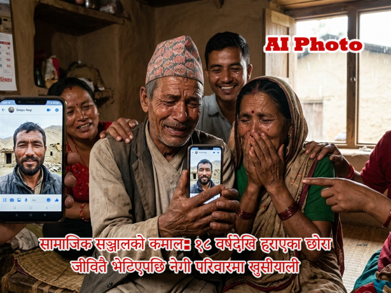 सामाजिक सञ्जालको कमाल: १८ वर्षदेखि हराएका छोरा जीवितै भेटिएपछि नेगी परिवारमा खुसीयाली