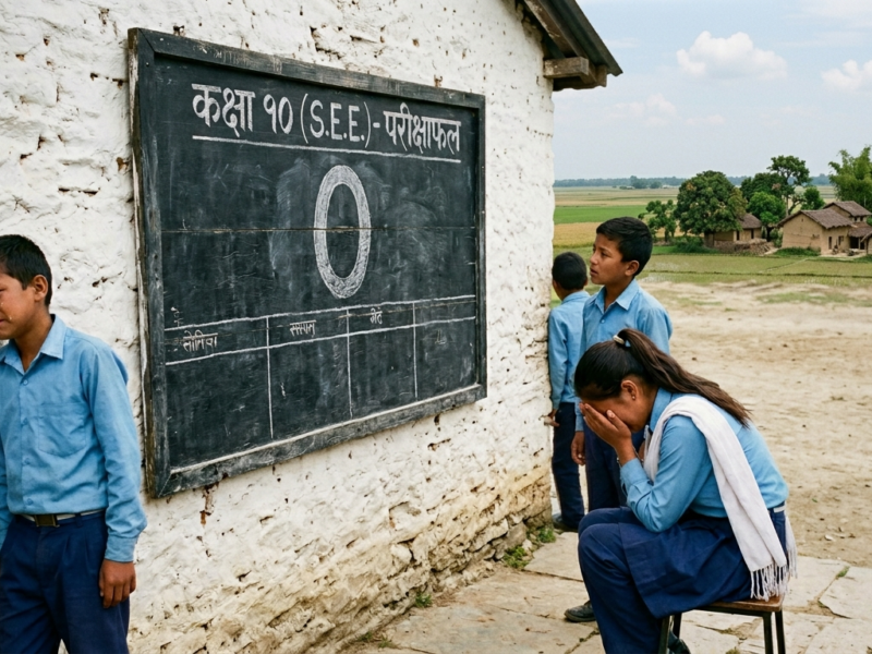 सरकारी लगानी, वालुवामा पानी !एसईई नतिजा ०८२ कञ्चनपुरका चार सरकारीविद्यालय निल ः ७८ विद्यार्थीको भविष्य चौपट